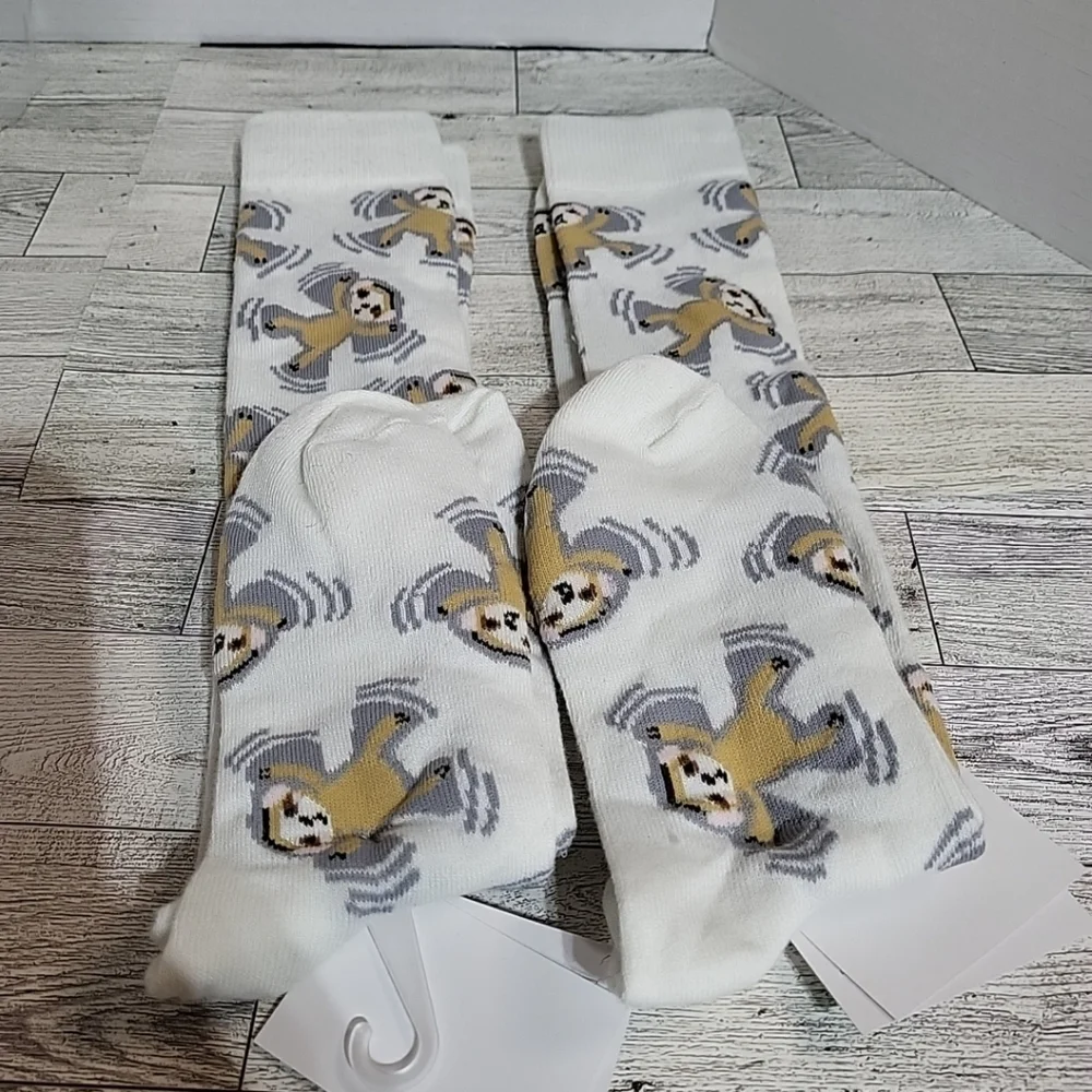 Women's‎ Snow Monkey Slouth Knee High Socks Xhilaration Size 4-10 NWT Set Of 2